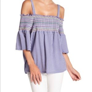 Love Scarlett NWT $58 retail striped smock blouse